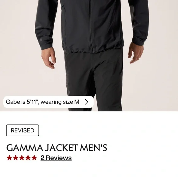 Arc'teryx Men's Black gamma jacket - Picture 2 of 4